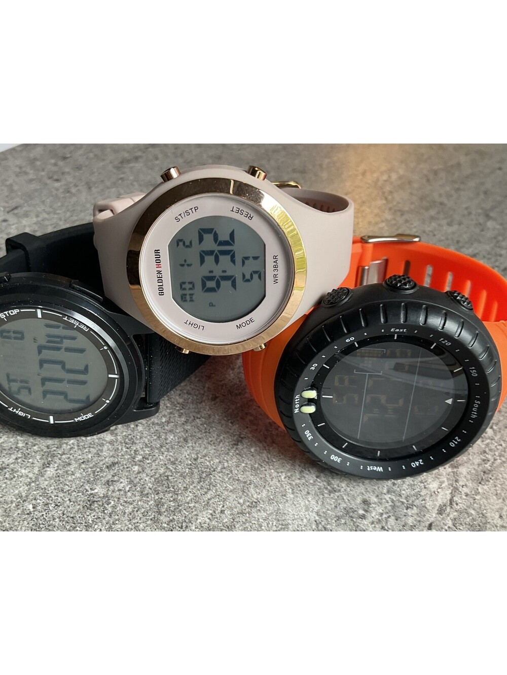 Lot Of Three Digital Watches All 3 Watches Run Great Are In Nice  Condition A18